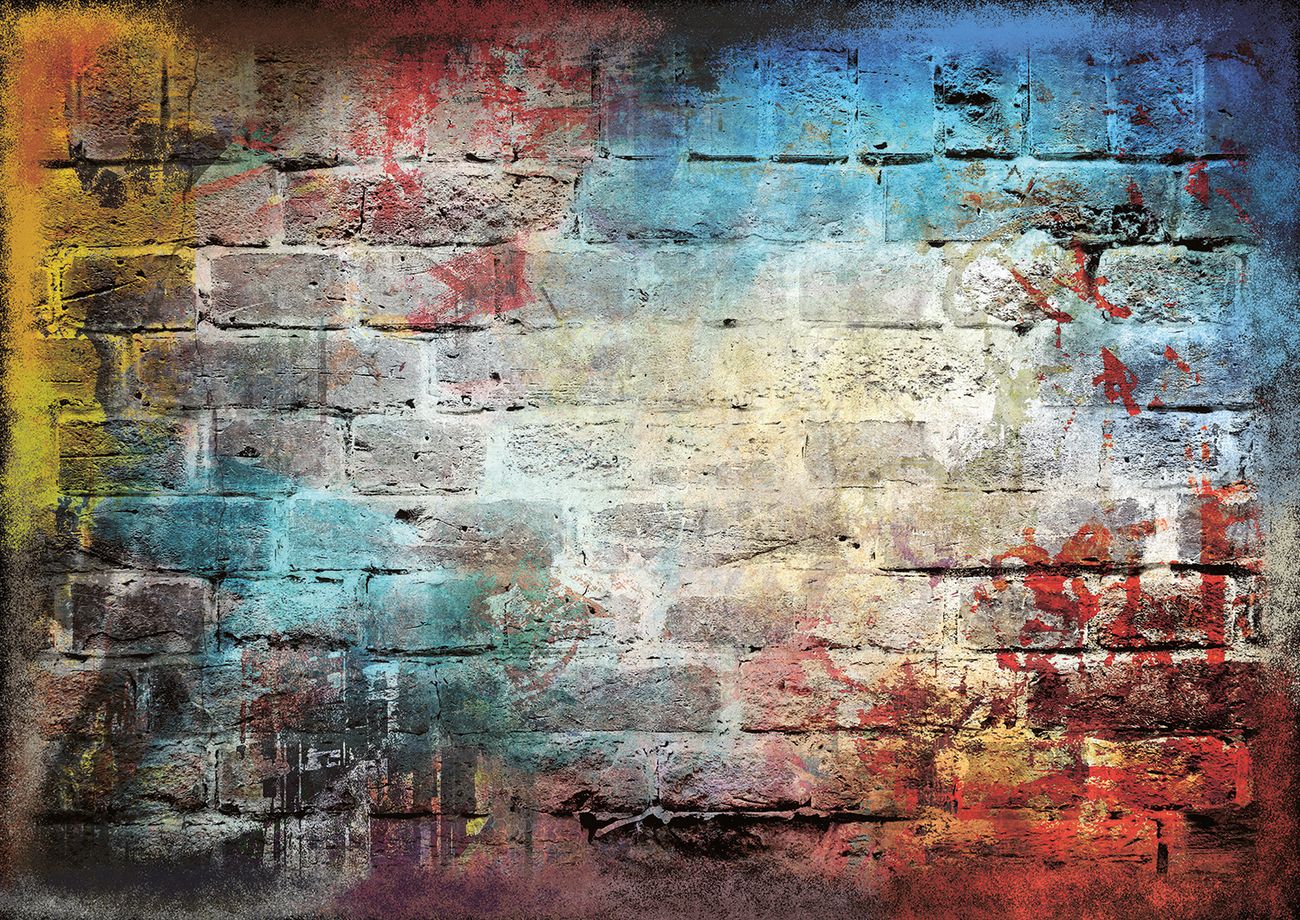 Tappeto Murales by Suardi con Motivo Artistico Moderno Lavabile in Lavatrice