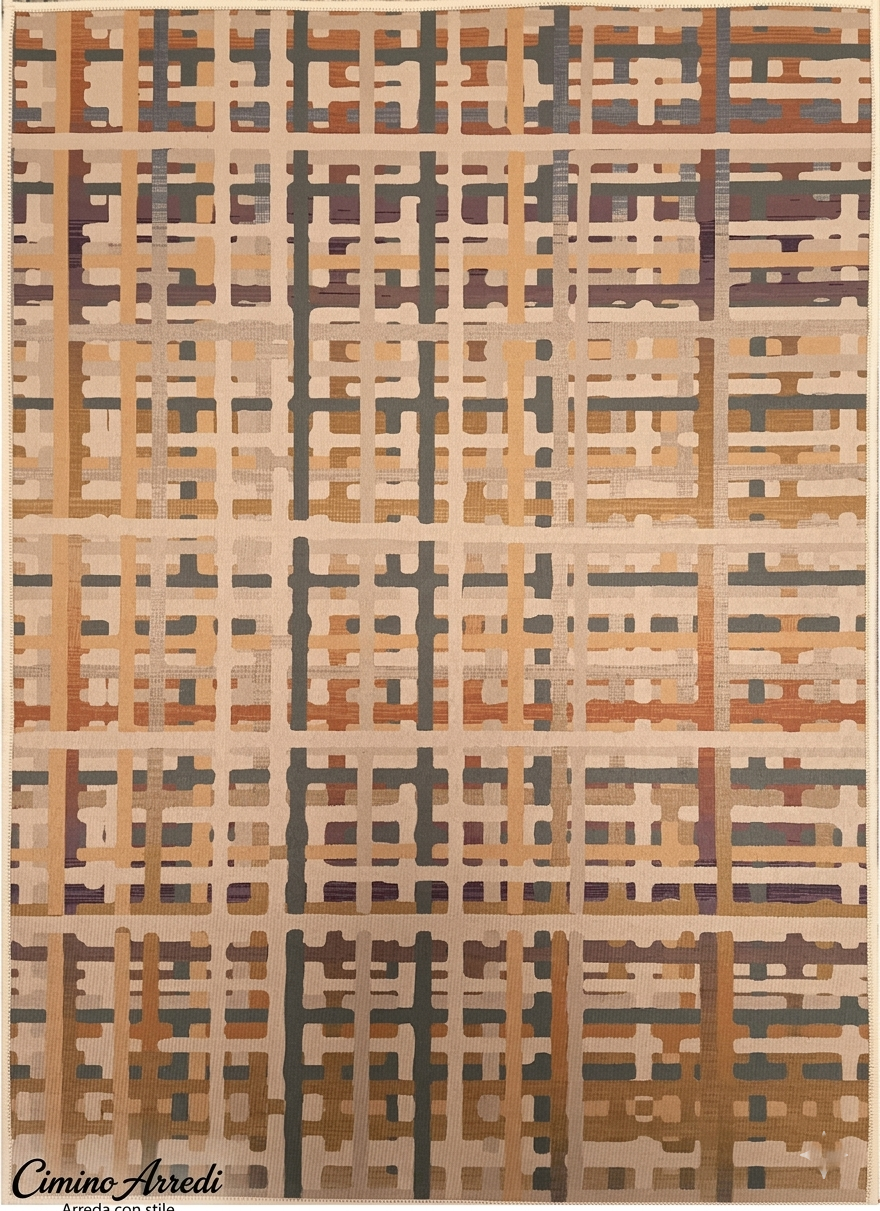 Tappeto Moderno Astratto Collezione Poster - Antiscivolo e Lavabile