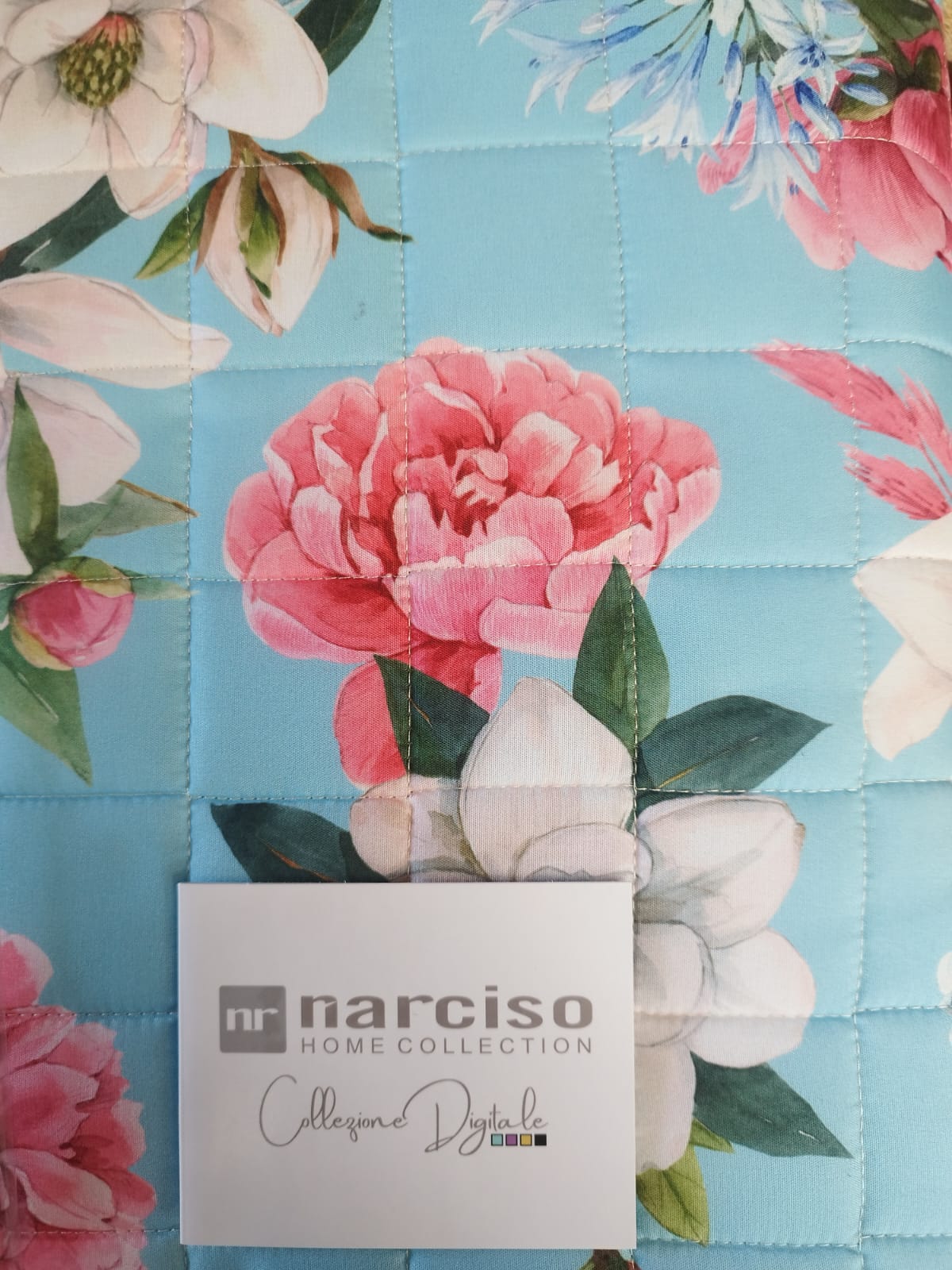 Trapuntina matrimoniale Narciso Home Collection stampa digitale