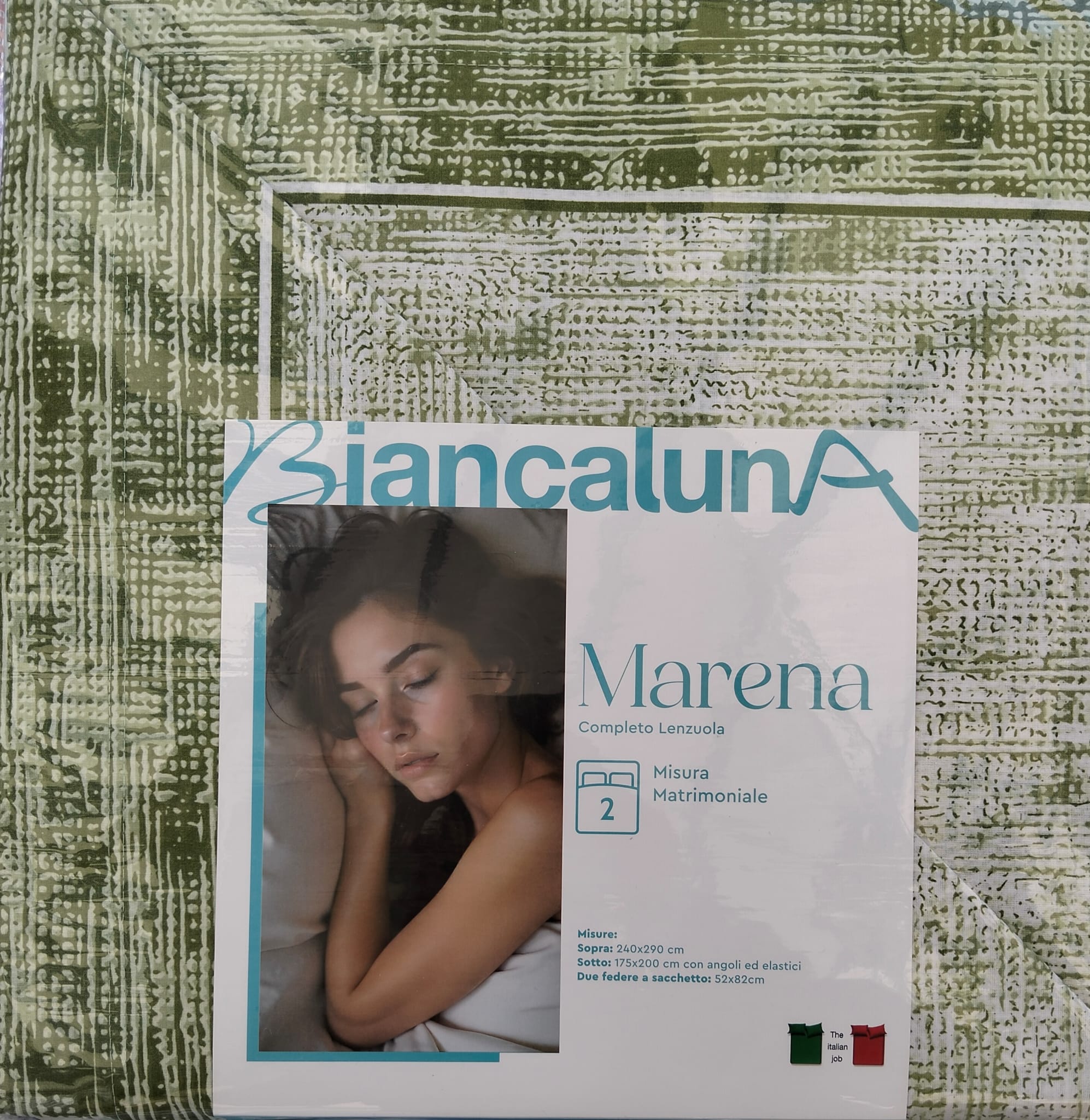 Lenzuola Matrimoniali Biancaluna Marena - Completo in Cotone