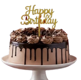 Chocolate Drip Birthday Cake