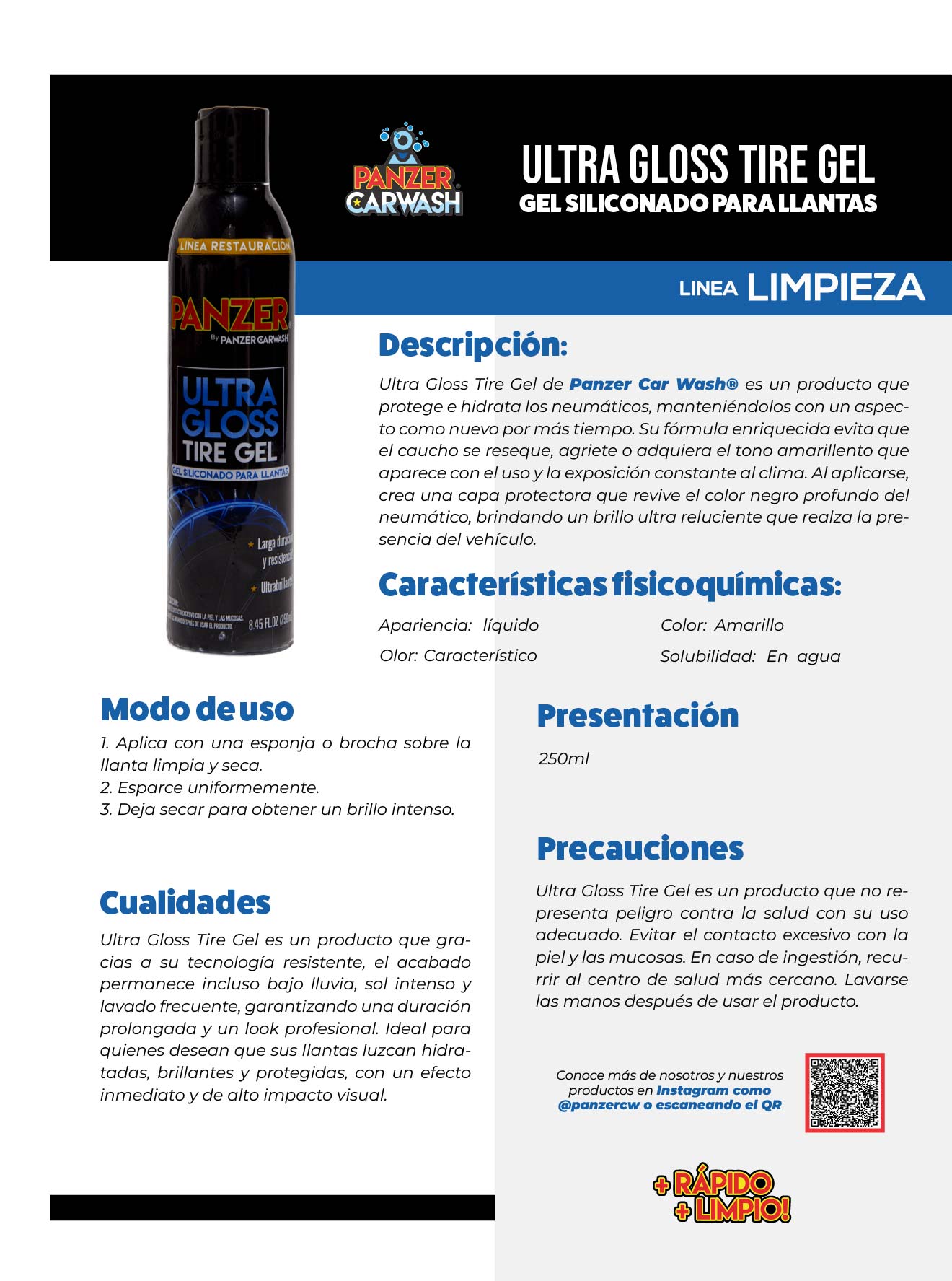 Panzer Ultra Gloss Tire Gel