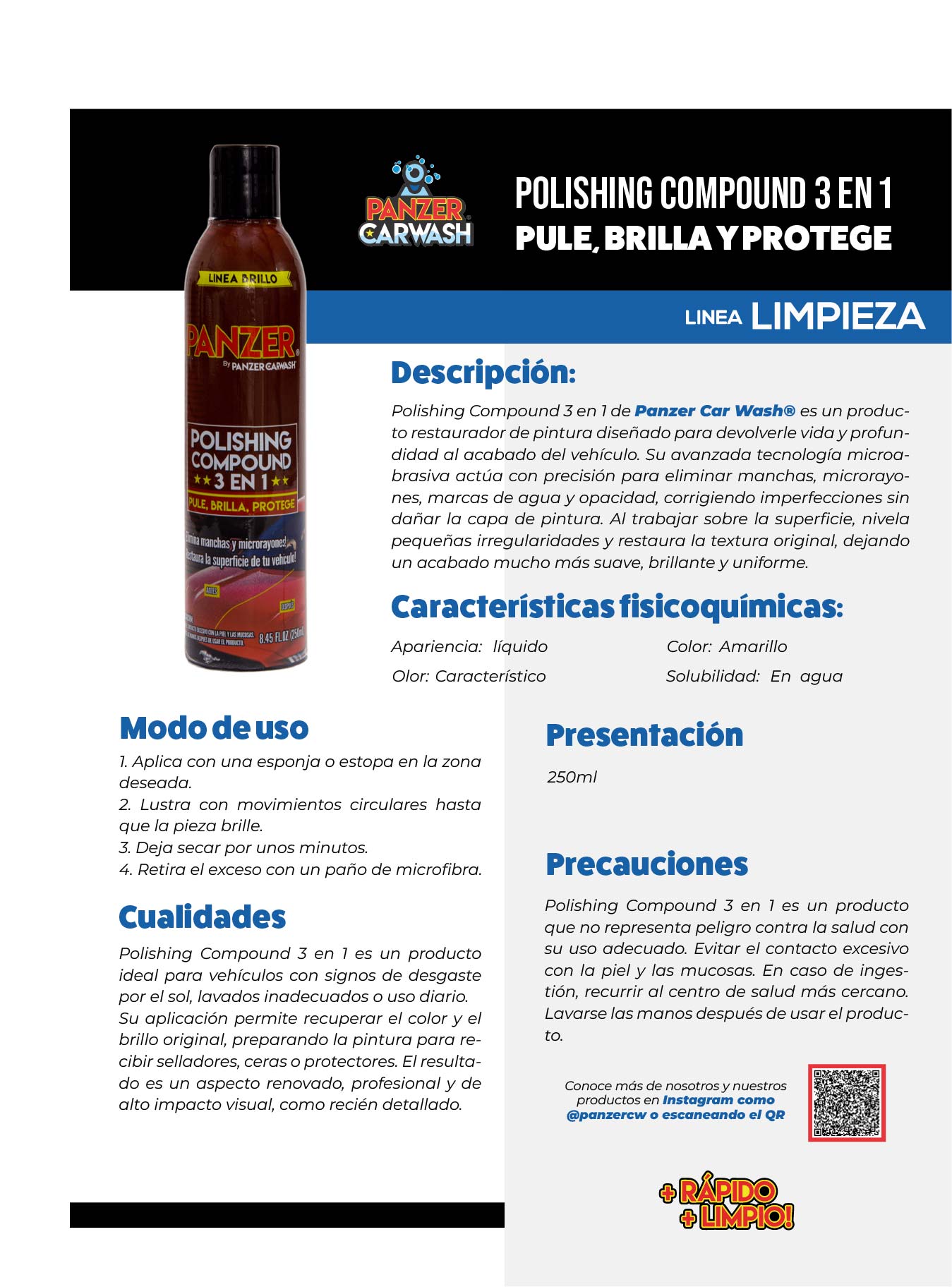 Panzer Polishing Compound 3 en 1