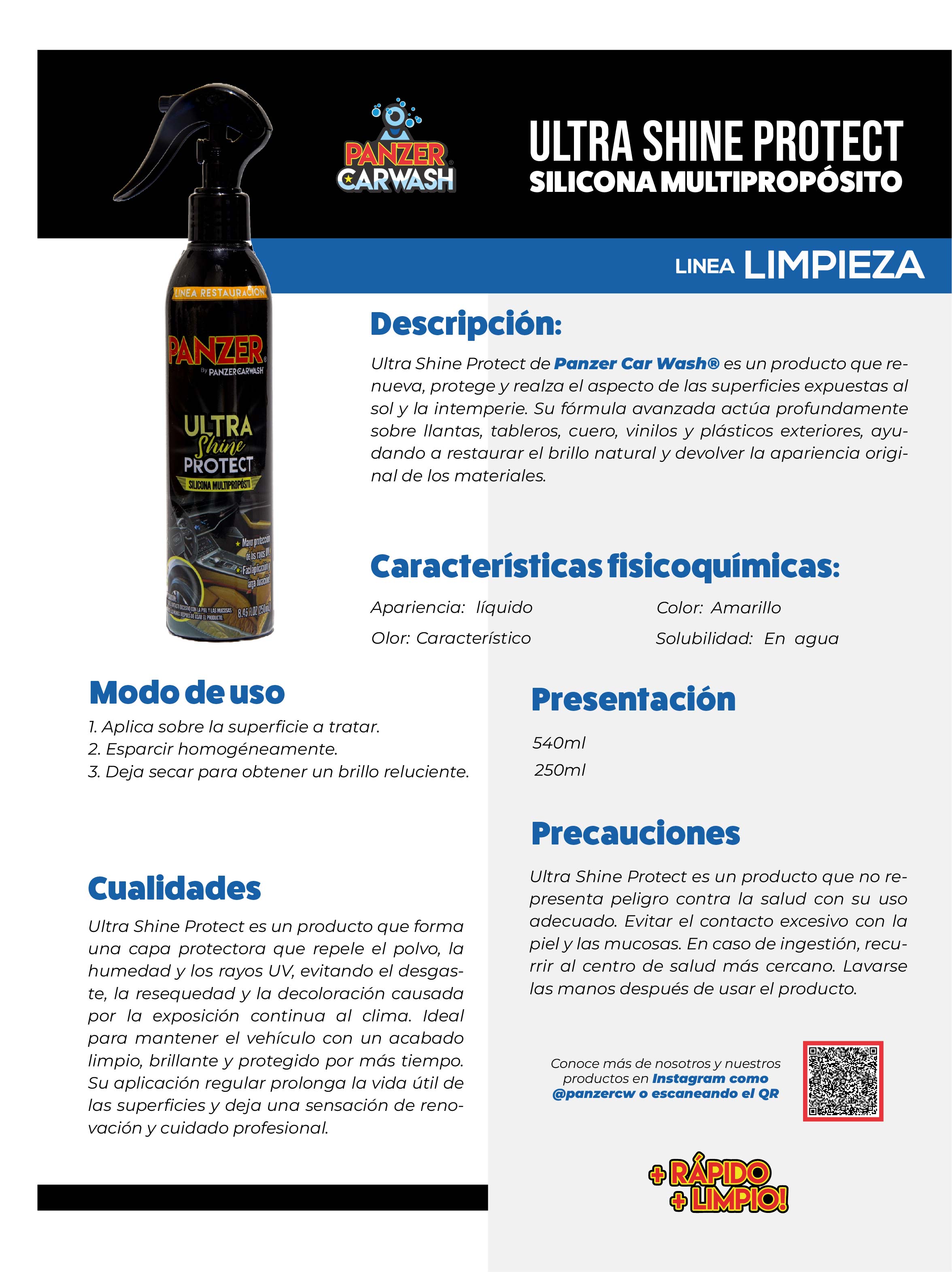 Panzer Ultra Shine Protect - 250ML