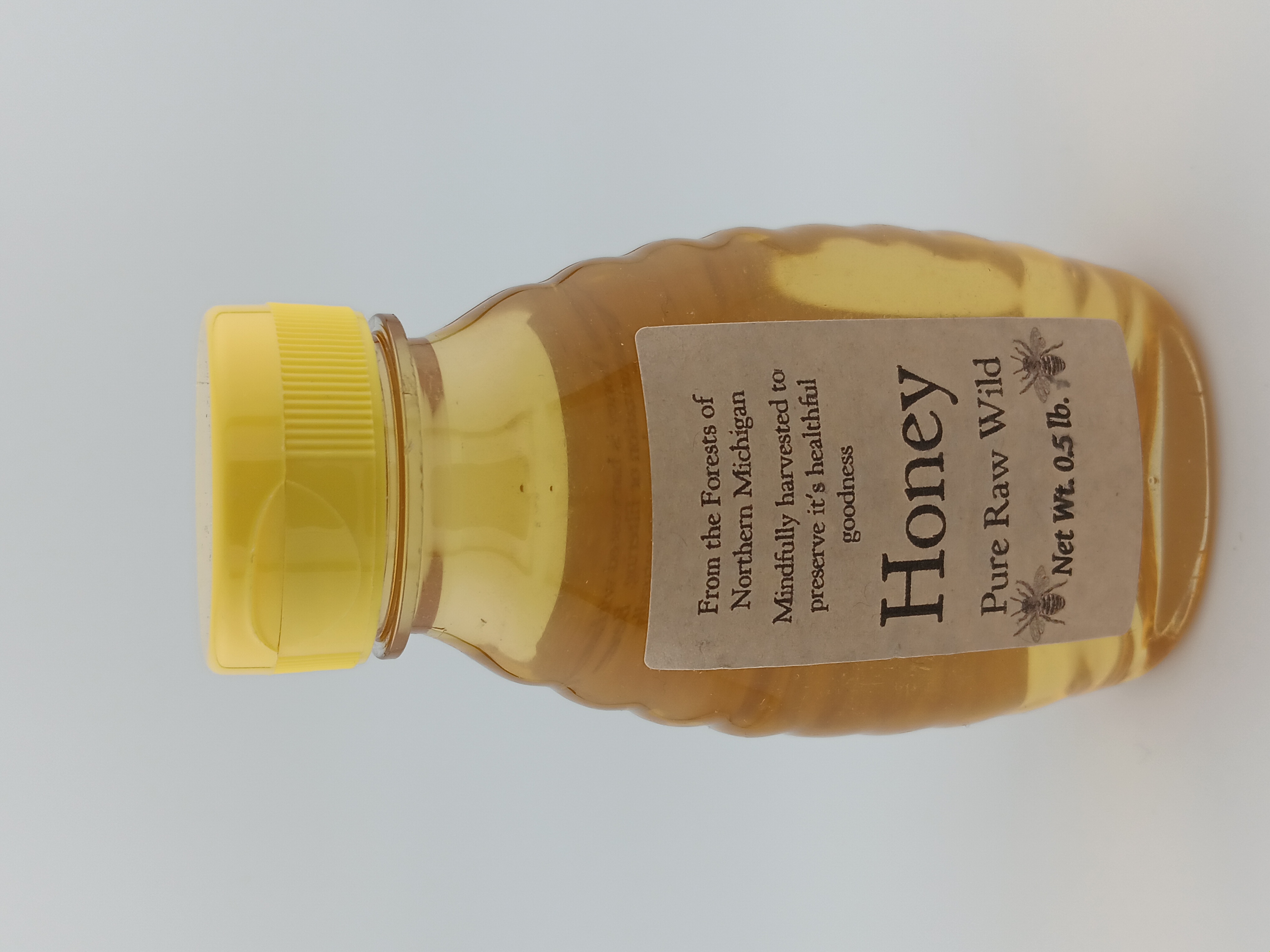 1/2lb. Wildflower Honey Plastic Squeeze Bottle
