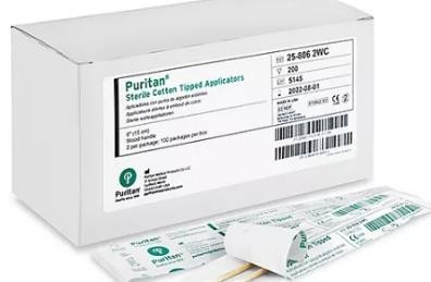 Aplicadores con punta de algodón Marca Puritan-Unline