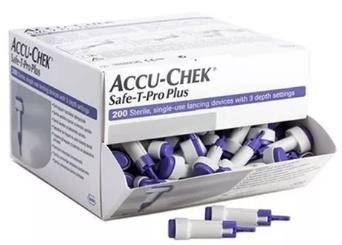 Lancetas accu-chek safe t pro plus
