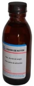 Liquido de hayem para cuenta eritrocitos.