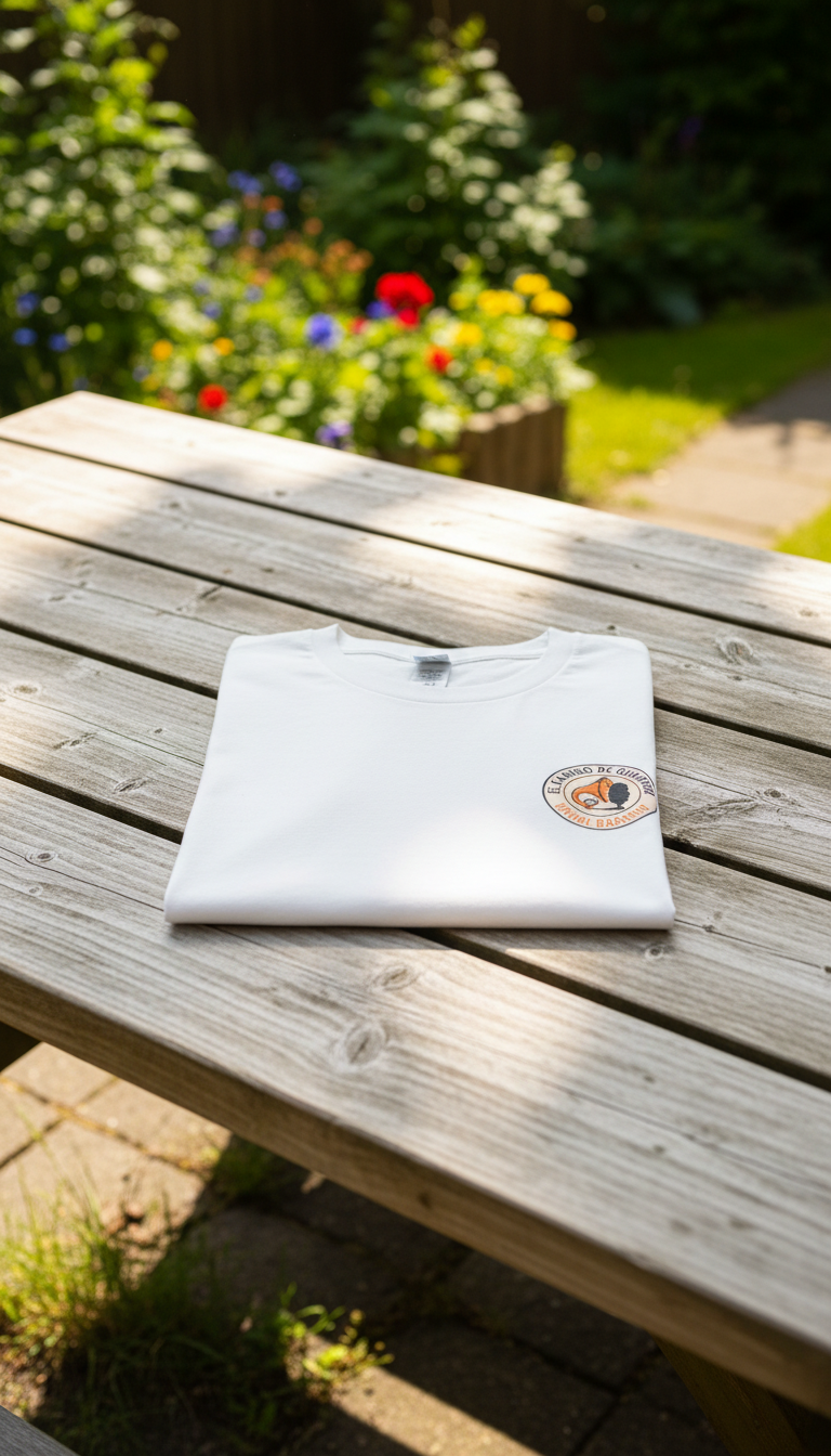 Camiseta blanca con frase de Javier Milei con logo estampado 100% algodón.