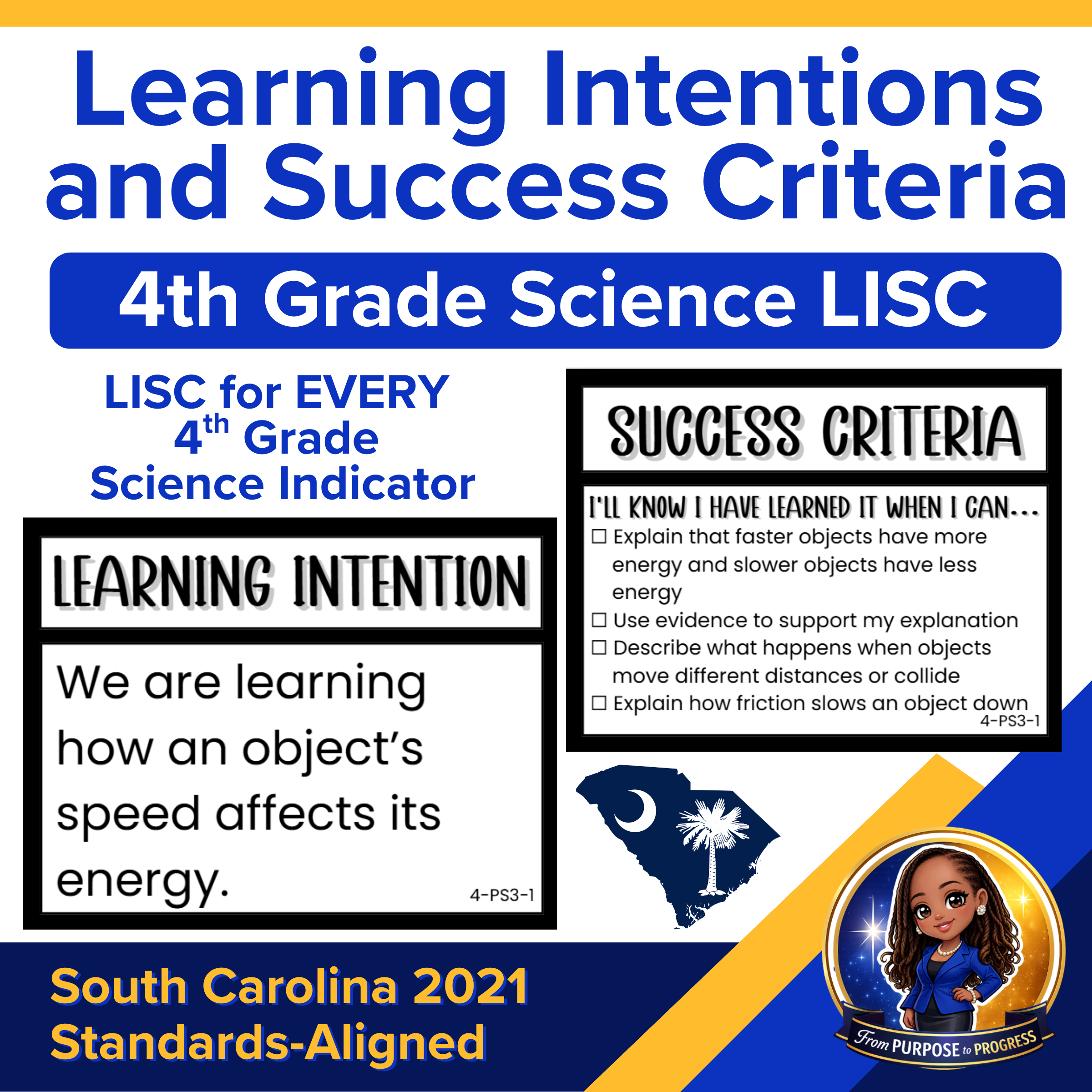 4th Grade Science Learning Intentions & Success Criteria | South Carolina LISC