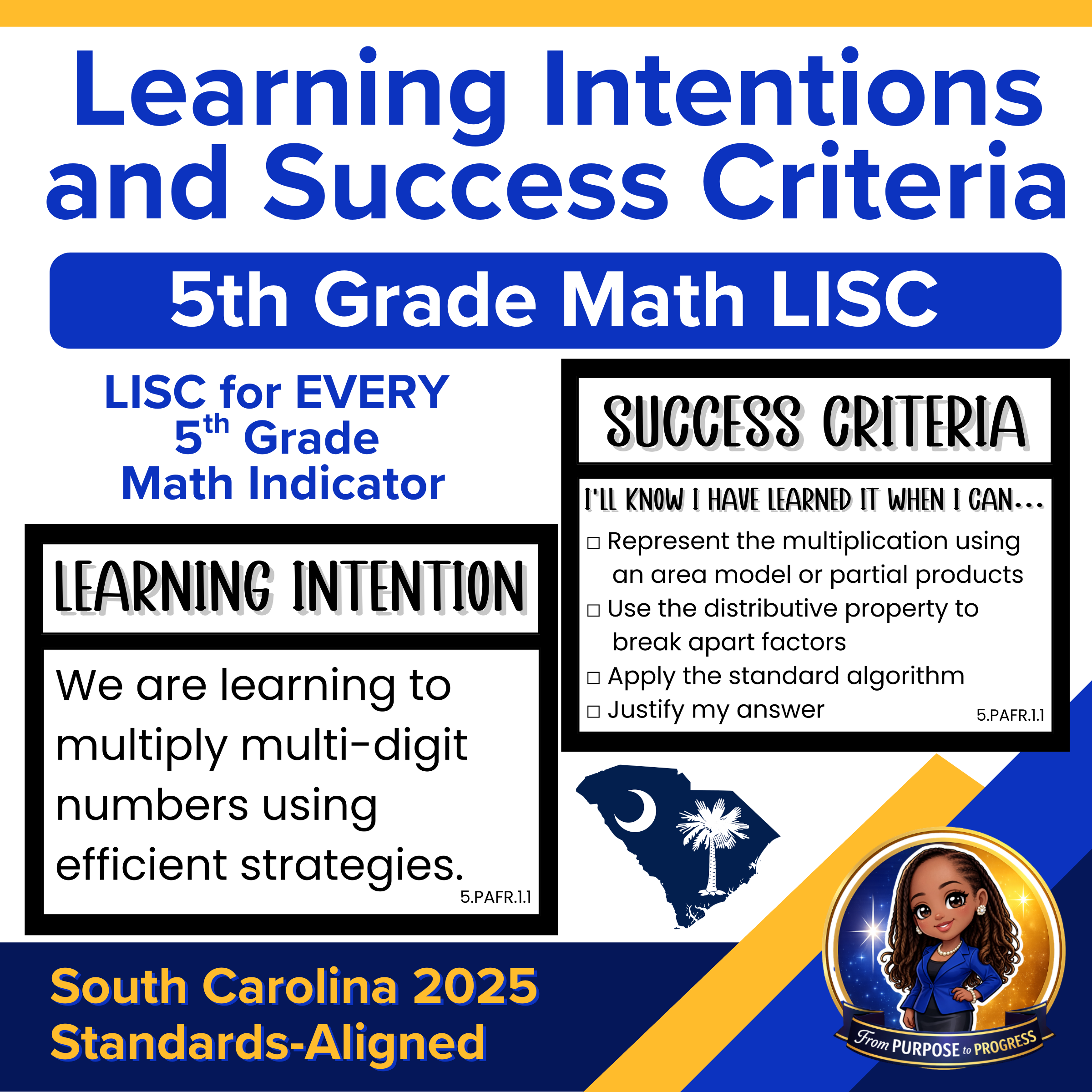 5th Grade Math Learning Intentions & Success Criteria | South Carolina