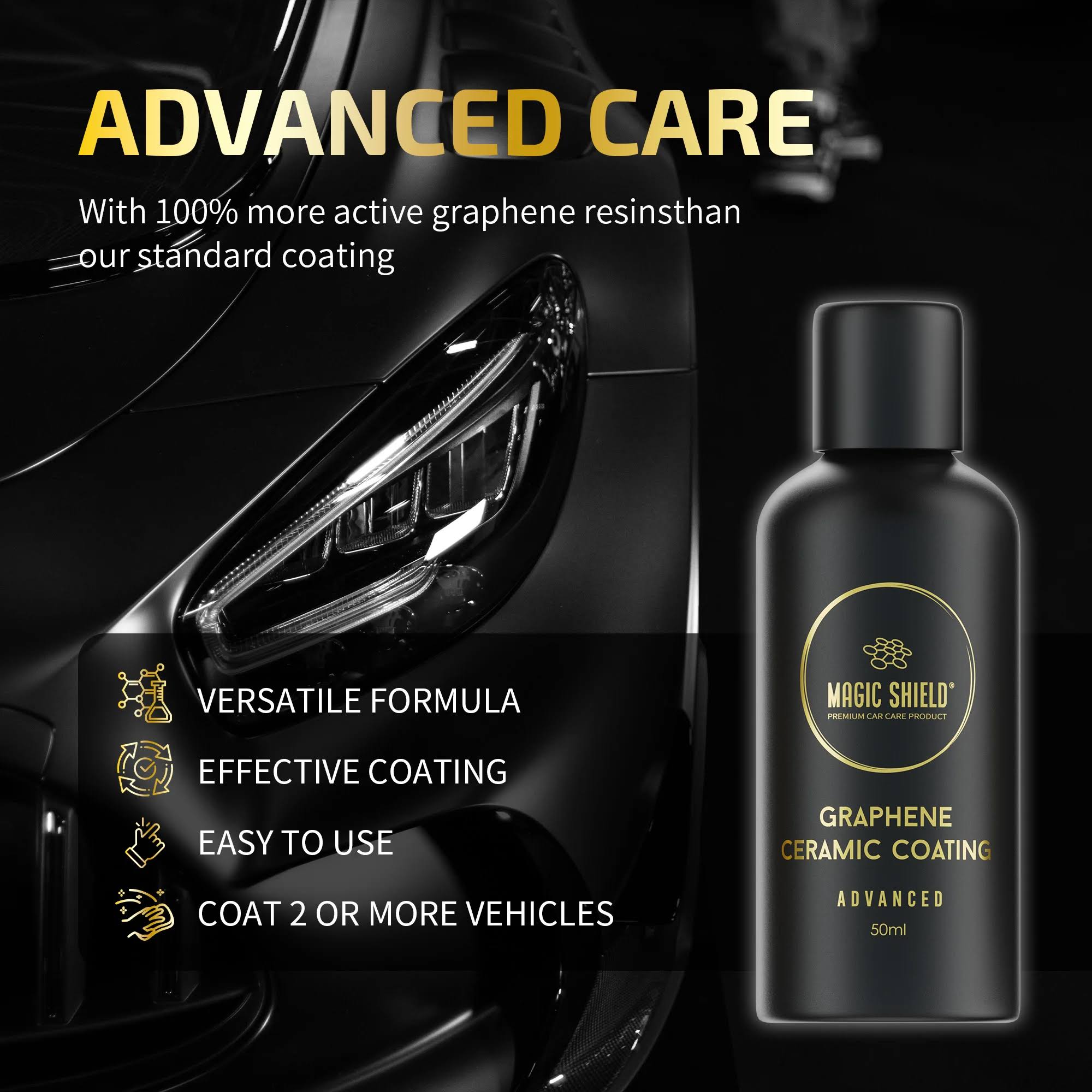 MAGIC SHIELD GRAPHENE CERAMIC COATING – ADVANCED