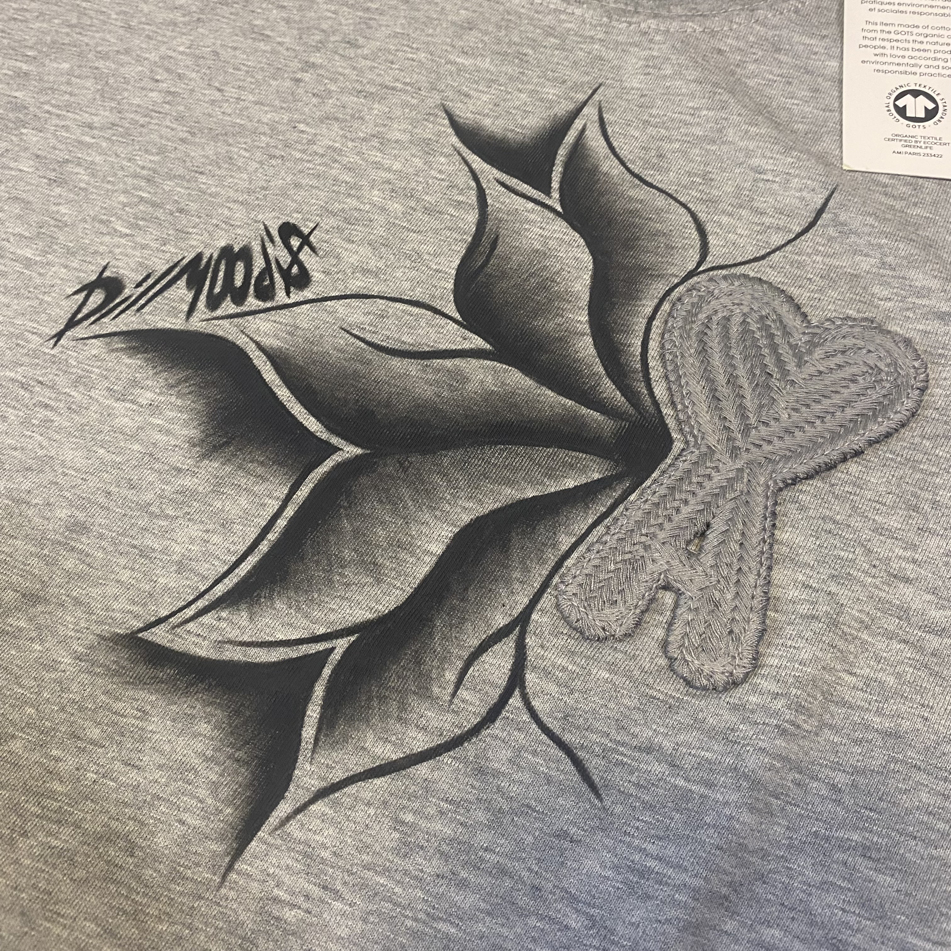 Ami Paris Grey T-shirt - M