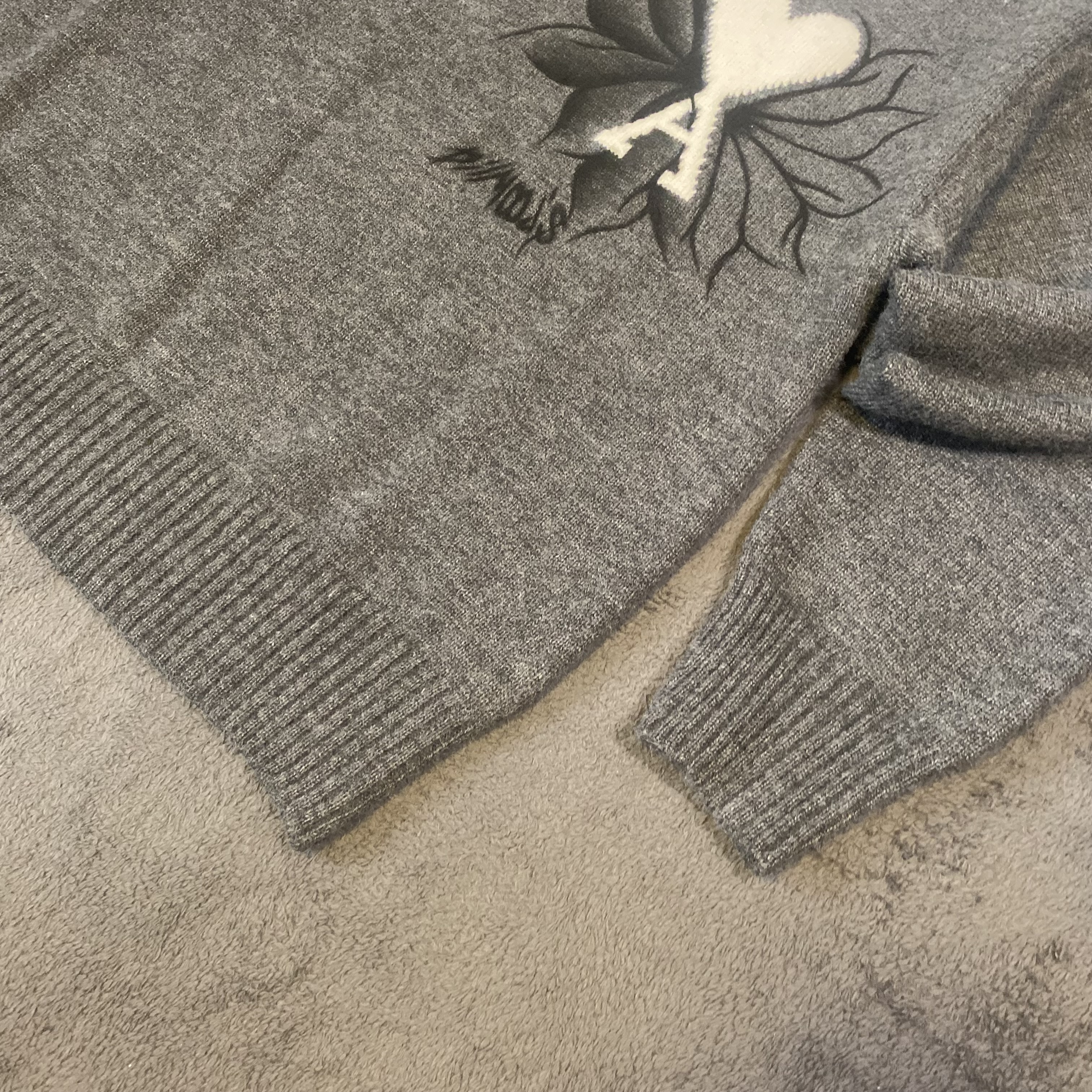 Ami Paris Grey POLO Sweater - M