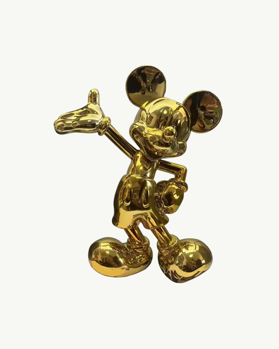 Estátua Decorativa Golden Gold Mickey Mouse