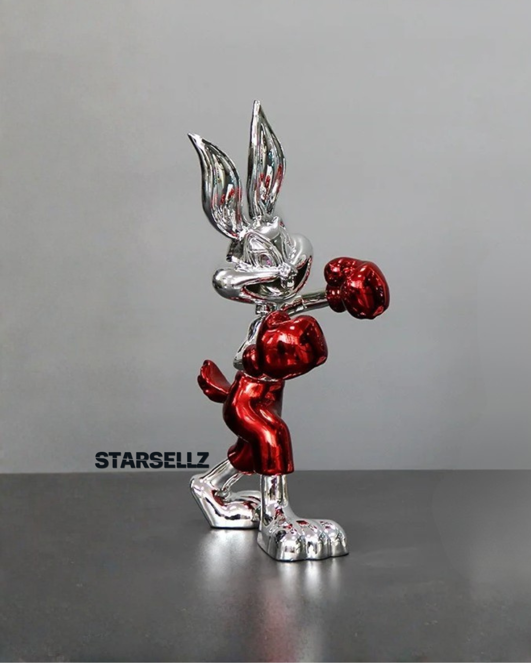 Bugs Bunny "Pernalonga" Boxer Silver Red