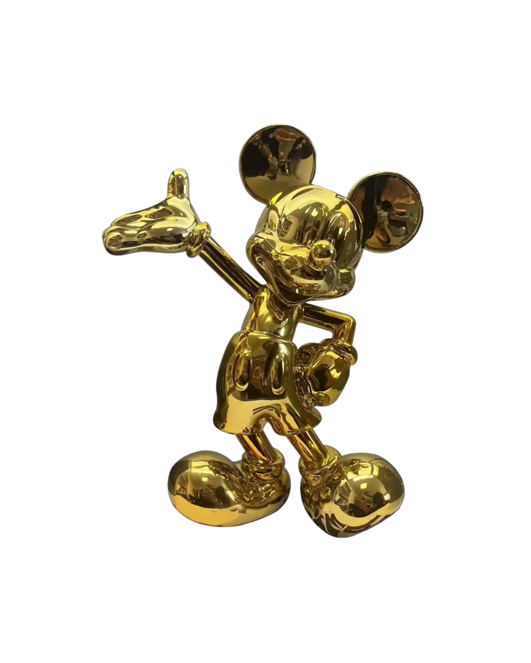 Estátua Decorativa Golden Gold Mickey Mouse