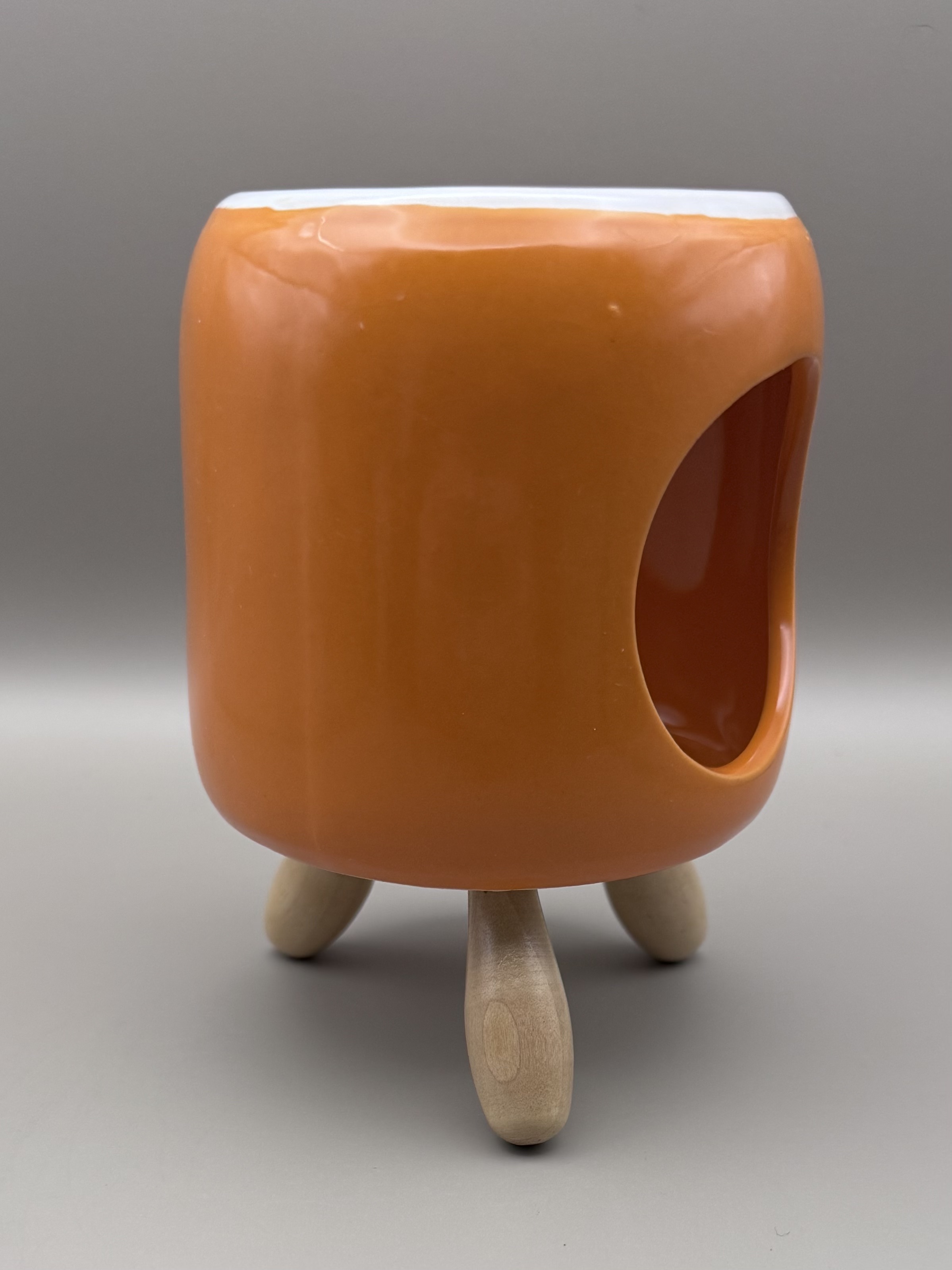 Vivid Orange Ceramic Wax Warmer