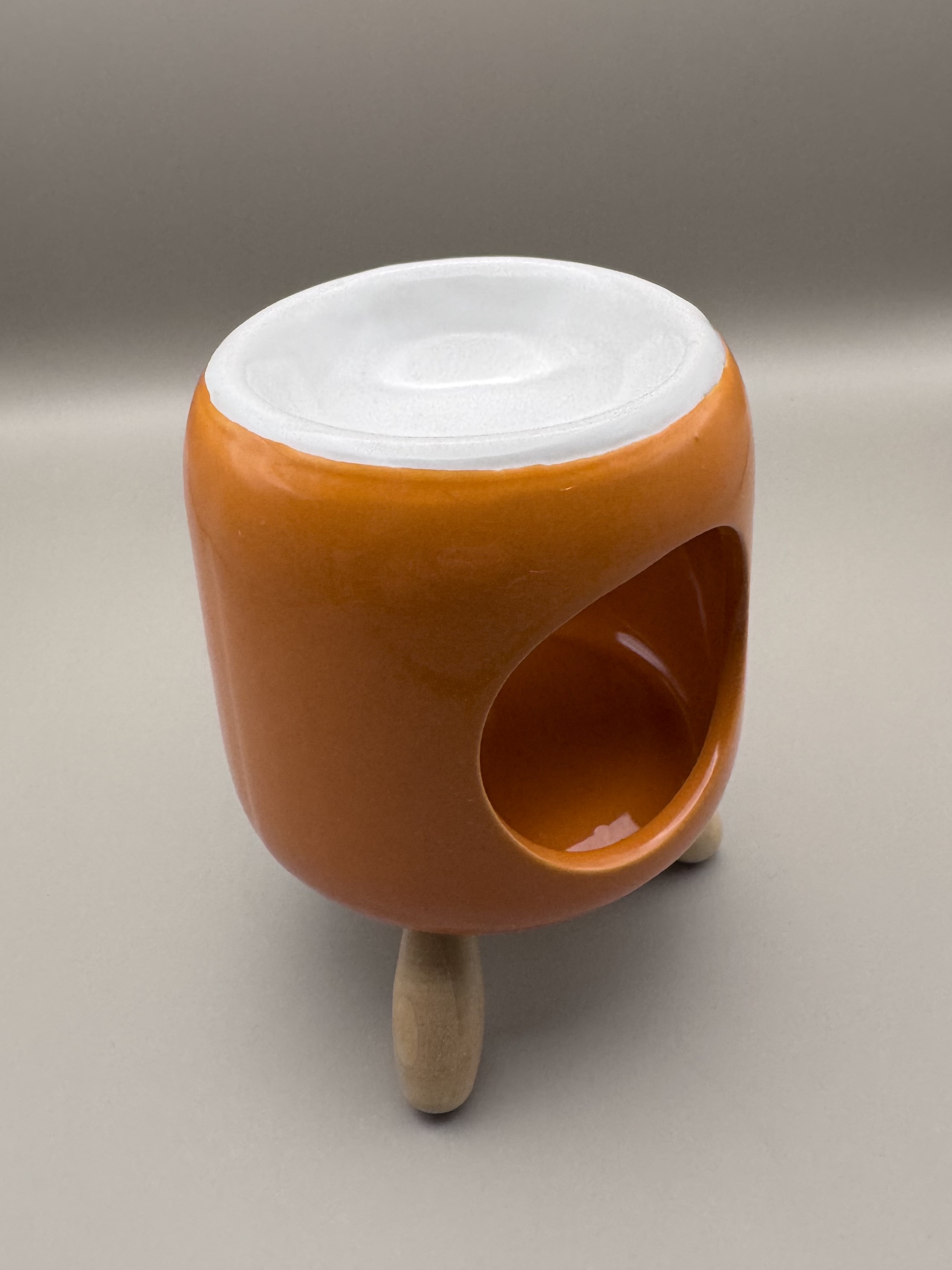 Vivid Orange Ceramic Wax Warmer