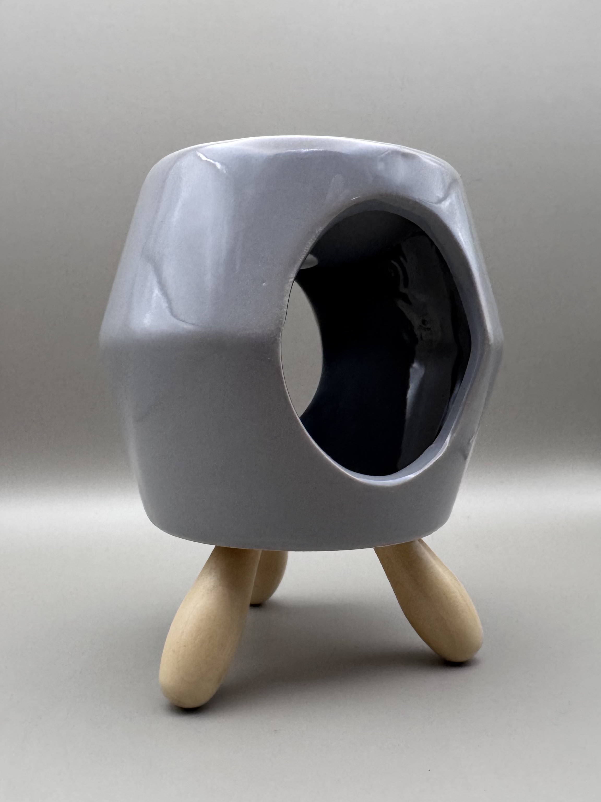 Modern Grey Ceramic Wax Warmer