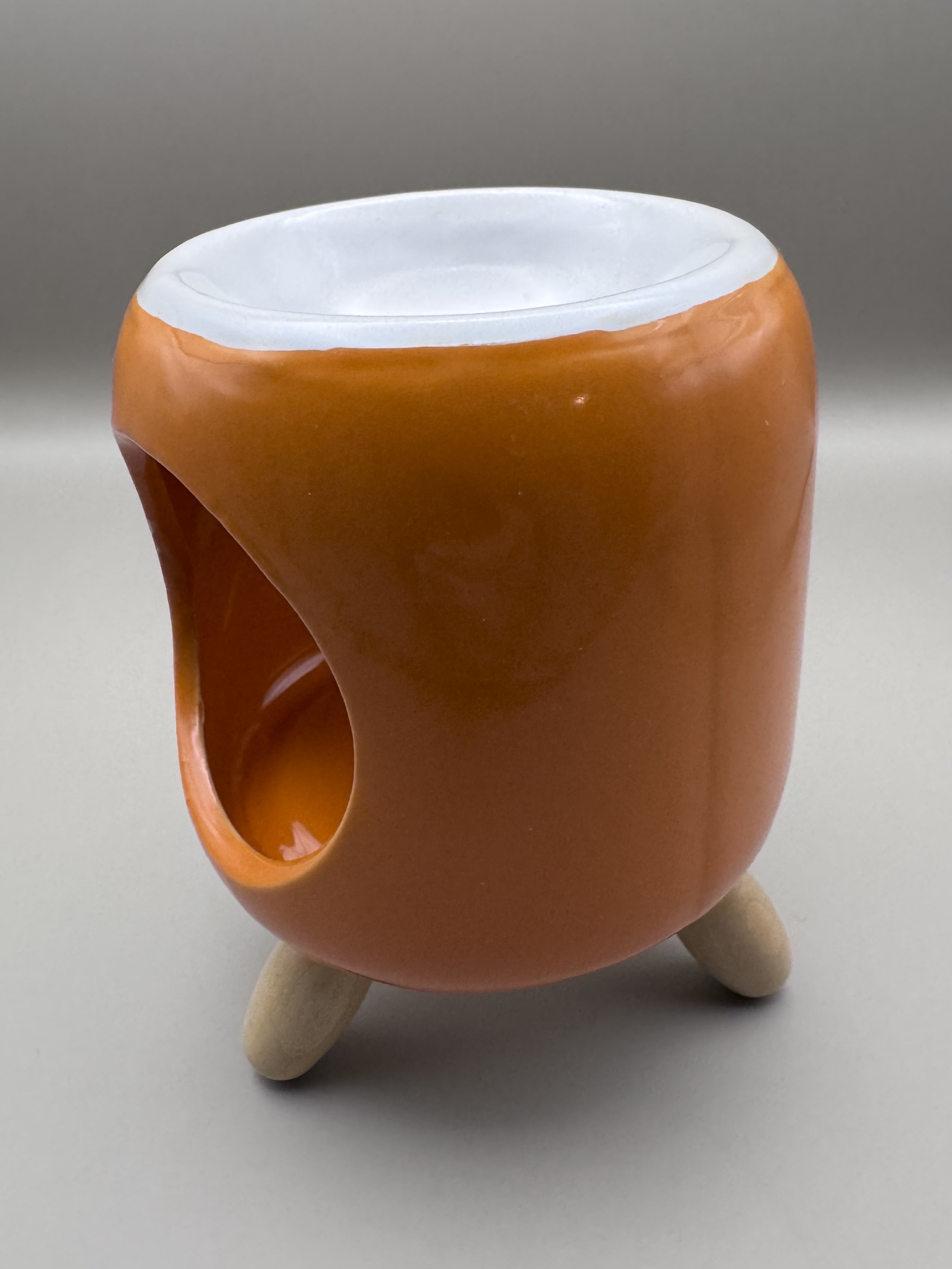 Vivid Orange Ceramic Wax Warmer