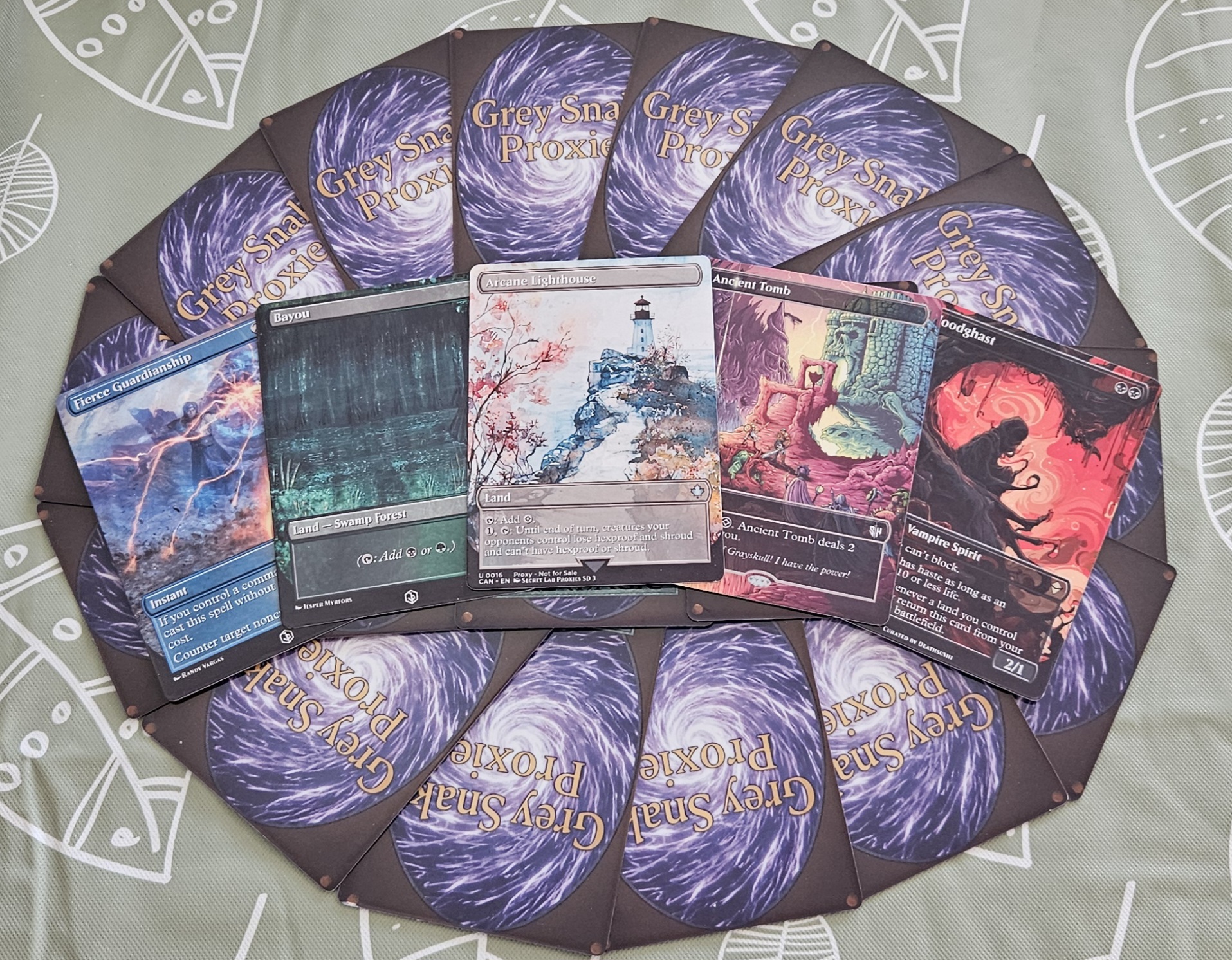 Full Proxy Deck or 100 Cards with 9 Foils 
