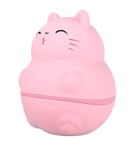 Vibrador formato de gatinho estimulador língua mágica 