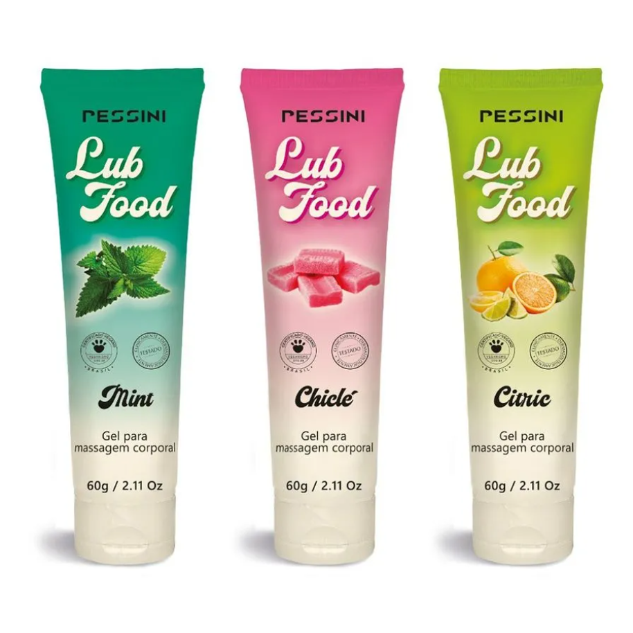 Lub Food Gel para Massagem Corporal Beijável