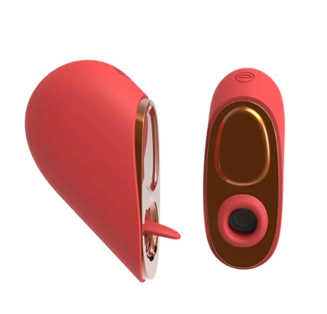 Estimulador clitoriano duplo com Tecnologia de Vibroar em formato de coração 