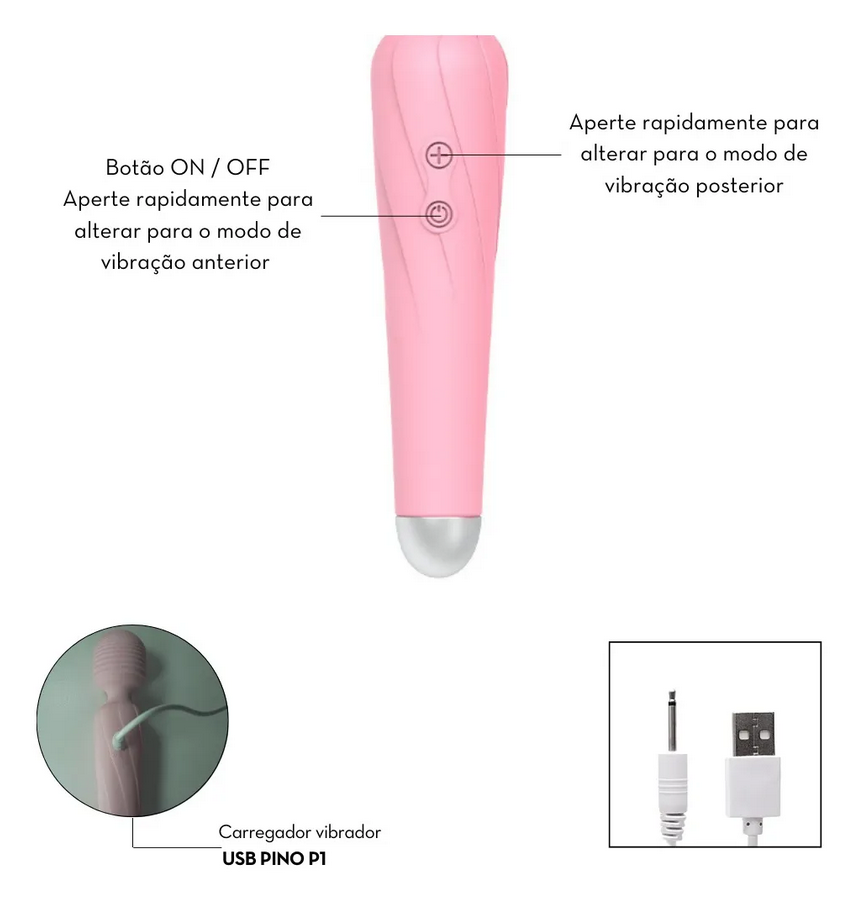 Massageador Varinha Mágica - Enna