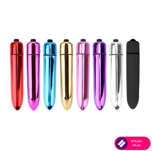 Cápsula vibratória bala metalizado 