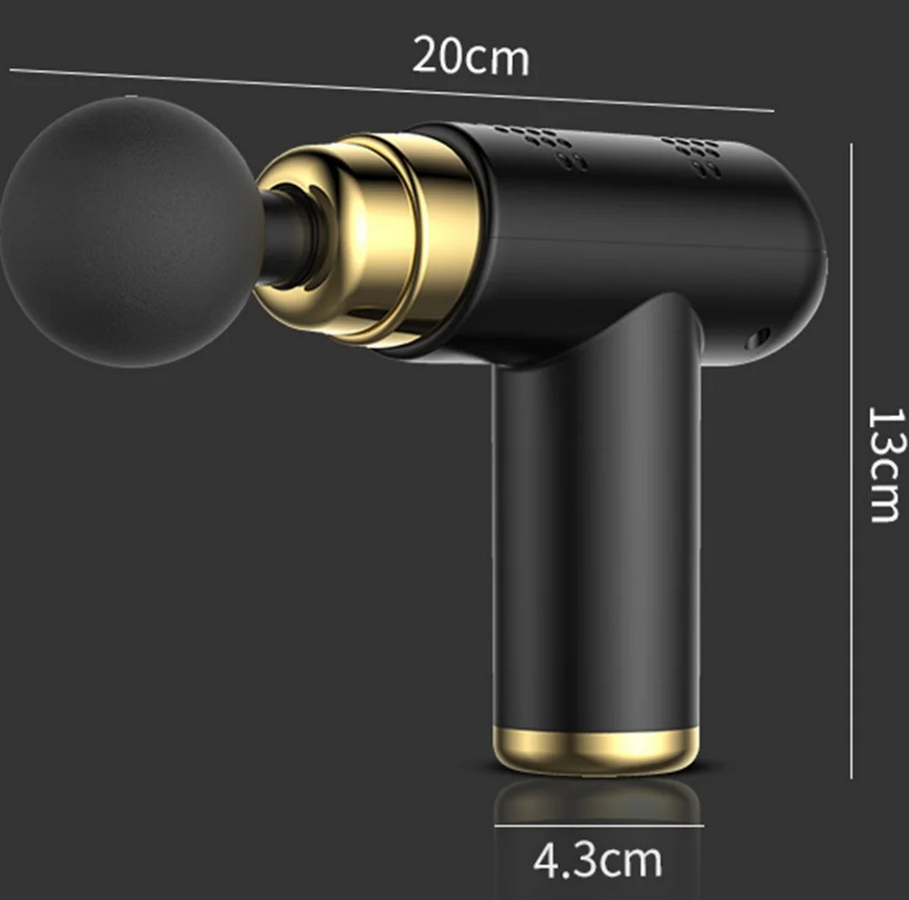 Massageador Pistola com 04 Variações de Pontas