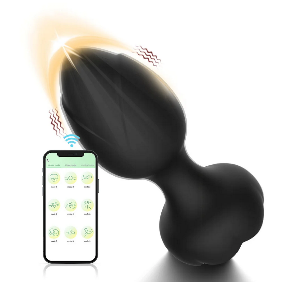 Plug Anal em formato de Flor por Aplicativo