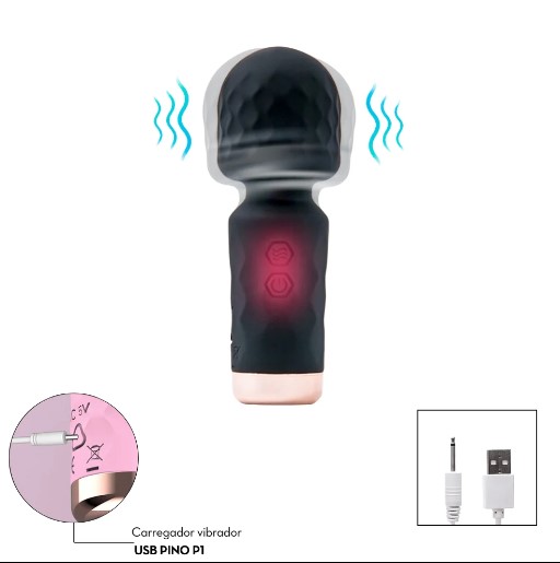 Mini massageador varinha mágica 