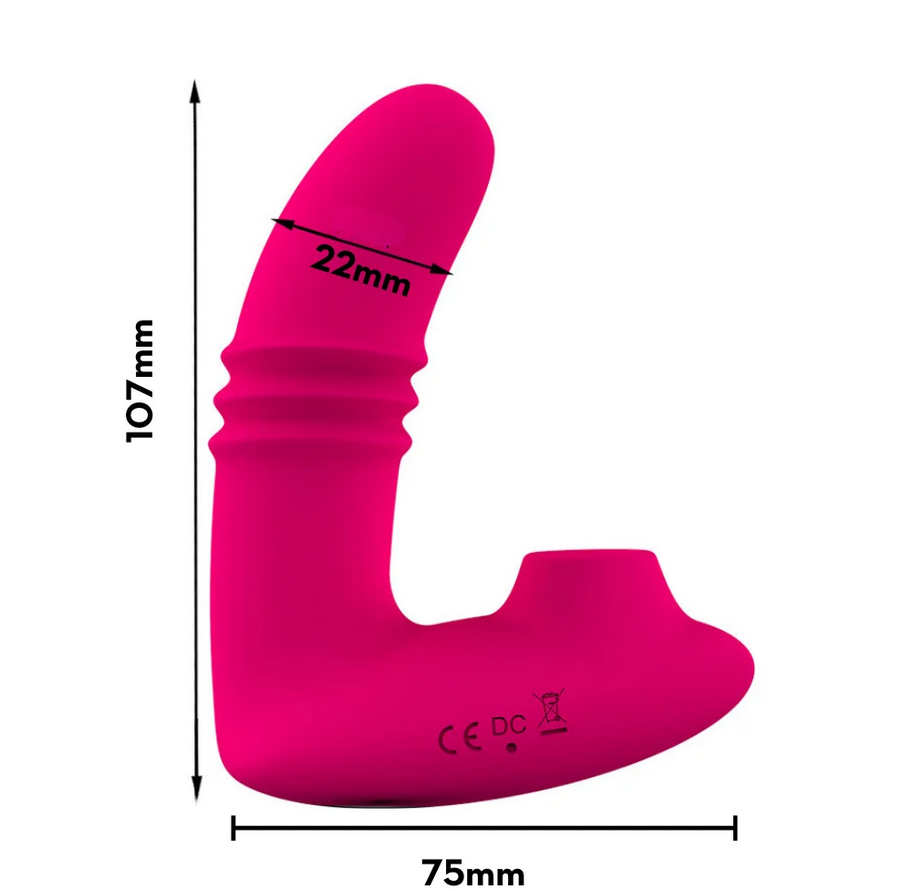 Vibrador de calcinha com estimulador clitoriano por Tecnologia de Vibroar