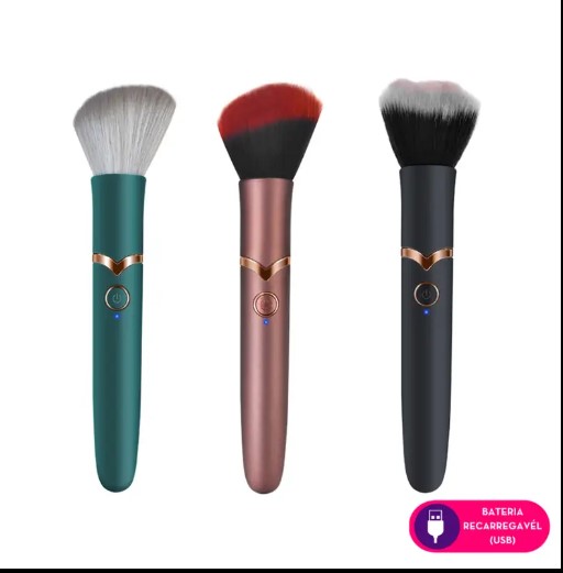 Vibrador em formato de pincel 