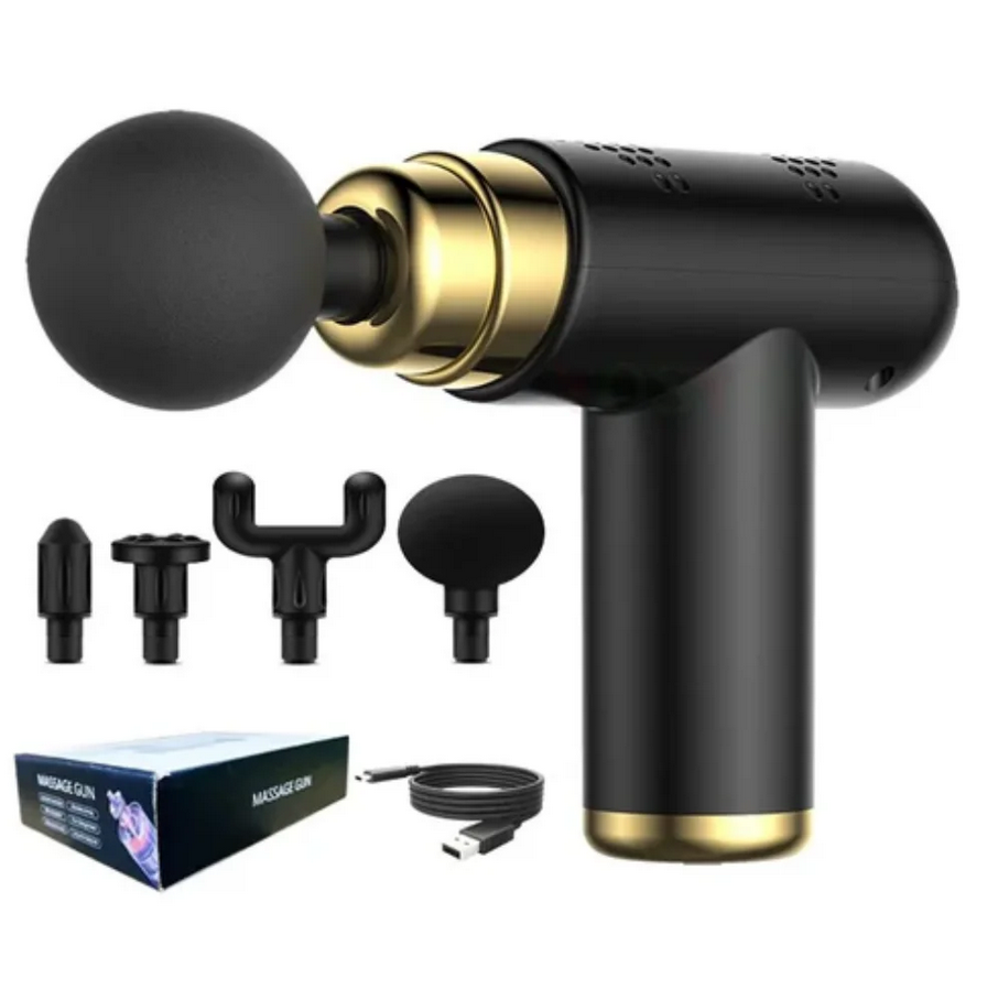 Massageador Pistola com 04 Variações de Pontas