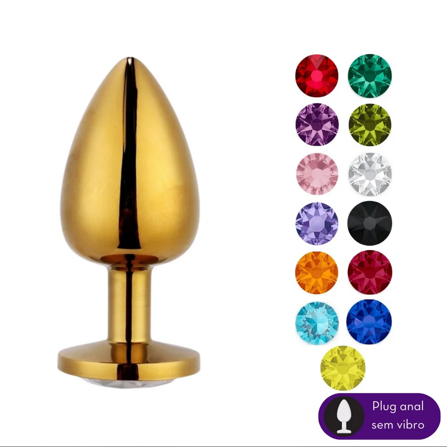 Plug Anal com Jóia na base