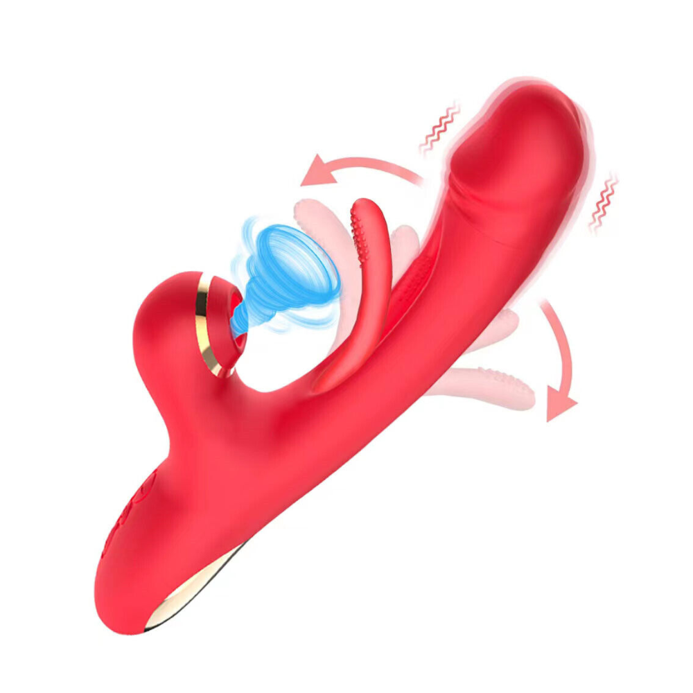 Vibrador Estimulador Clítoriano Ondas Pressão Língua Movimento de Vai e Vem