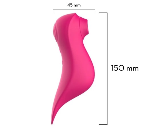Vibrador estimulador clitoriano com Tecnologia de Vibroar e língua mágica 