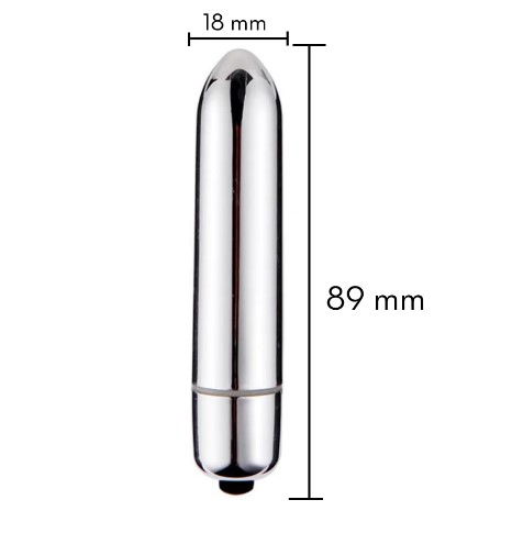 Cápsula vibratória bala metalizado 