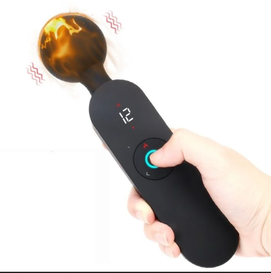 Ares Massageador Varinha Mágica Lilo com Aquecimento e 12 Modos de Vibração e 6 Velocidades