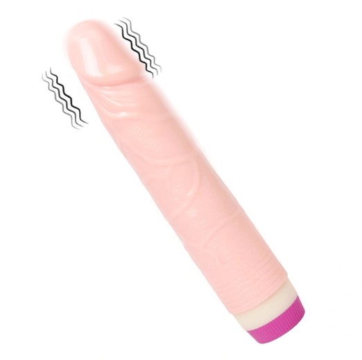 Pênis Realístico com Glande Saliente e Veias e Vibração