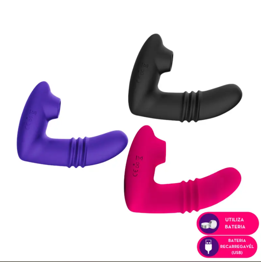 Vibrador de calcinha com estimulador clitoriano por Tecnologia de Vibroar