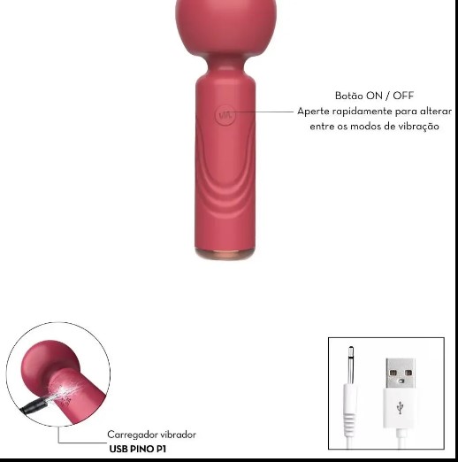 Mini massageador varinha mágica 