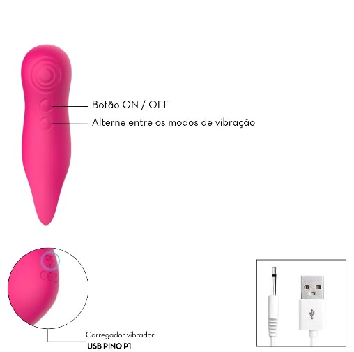 Vibrador estimulador clitoriano com Tecnologia de Vibroar e língua mágica 