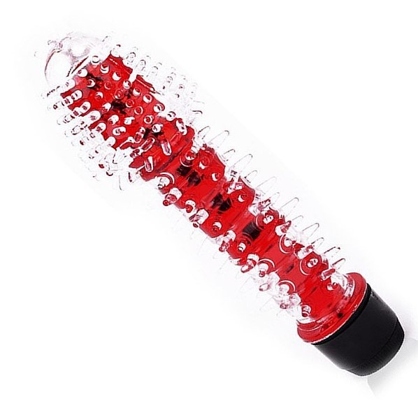 Vibrador ao estilo Personal com Capa Texturizada Vermelho