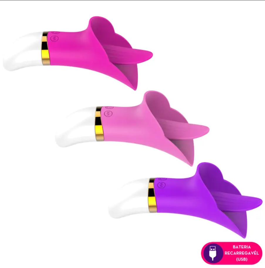 Vibrador Estimulador Clitoriano em formato de Língua