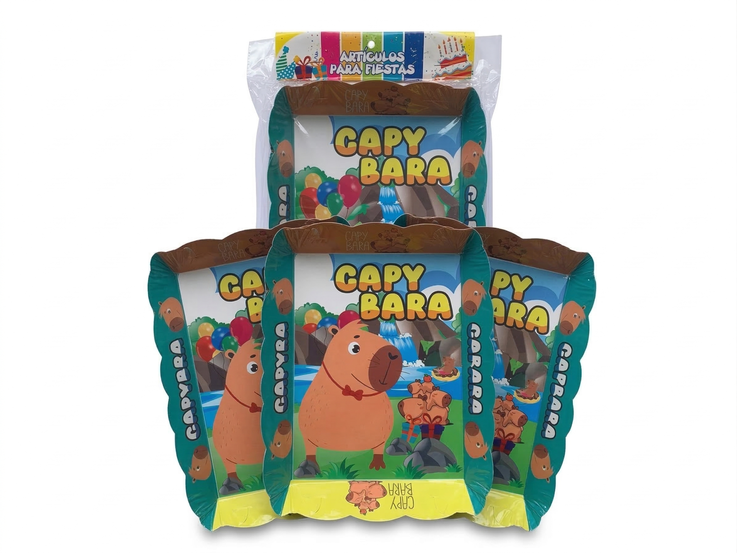 Paquete de 4 Charoles - Fiesta Capybara