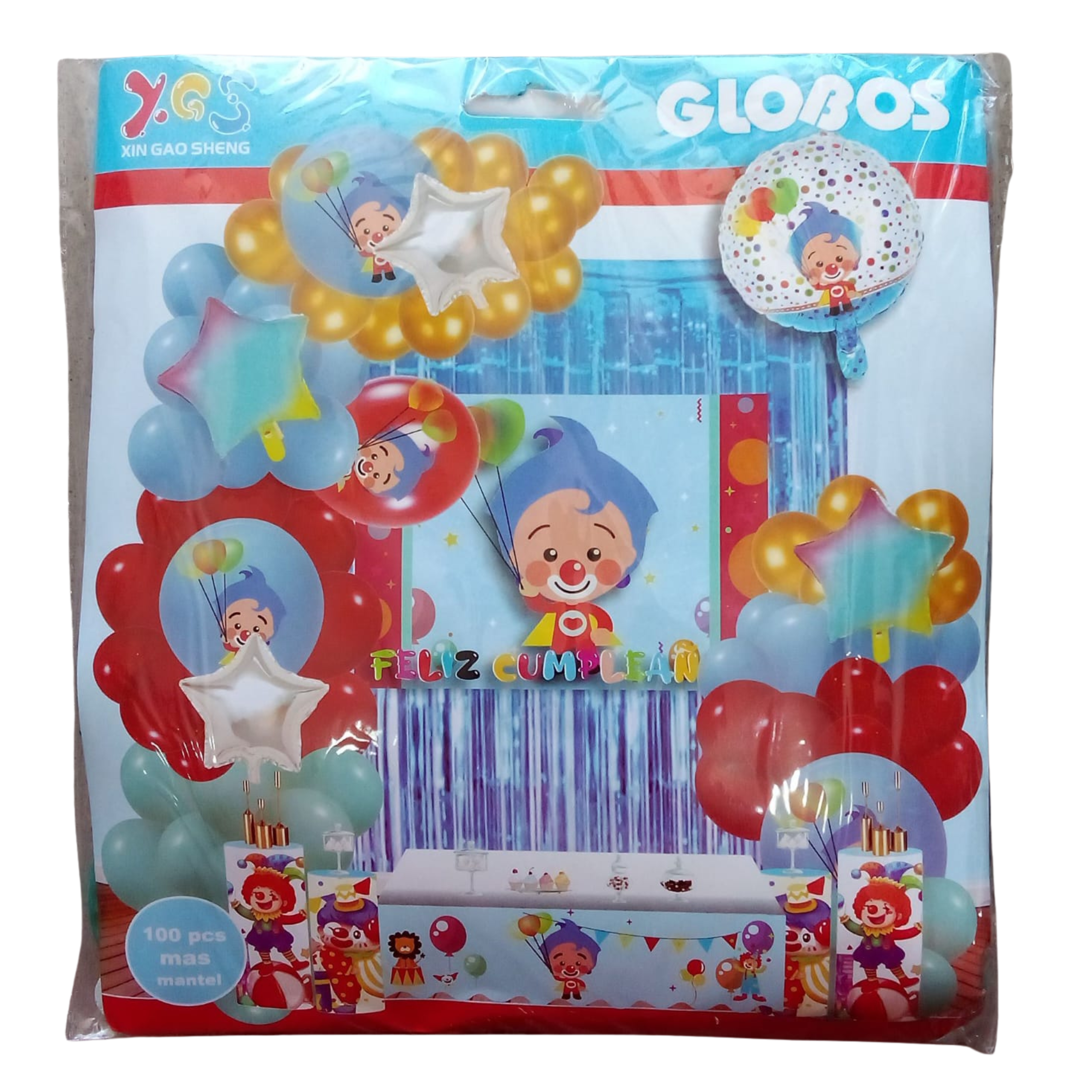 Kit de Decoración para Cumpleaños - Fiesta Plim Plim